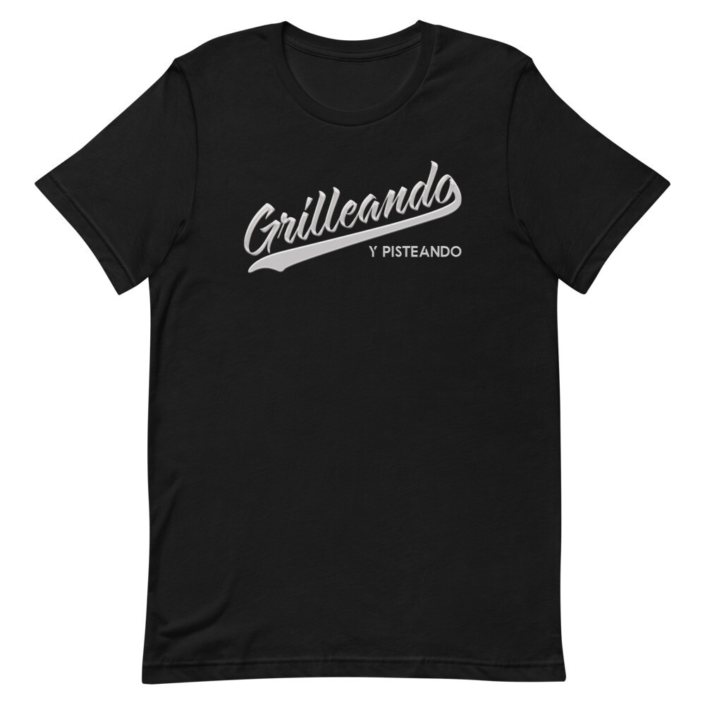 Grilleando y Pisteando Premium T-Shirt, Color: Black, Size: M