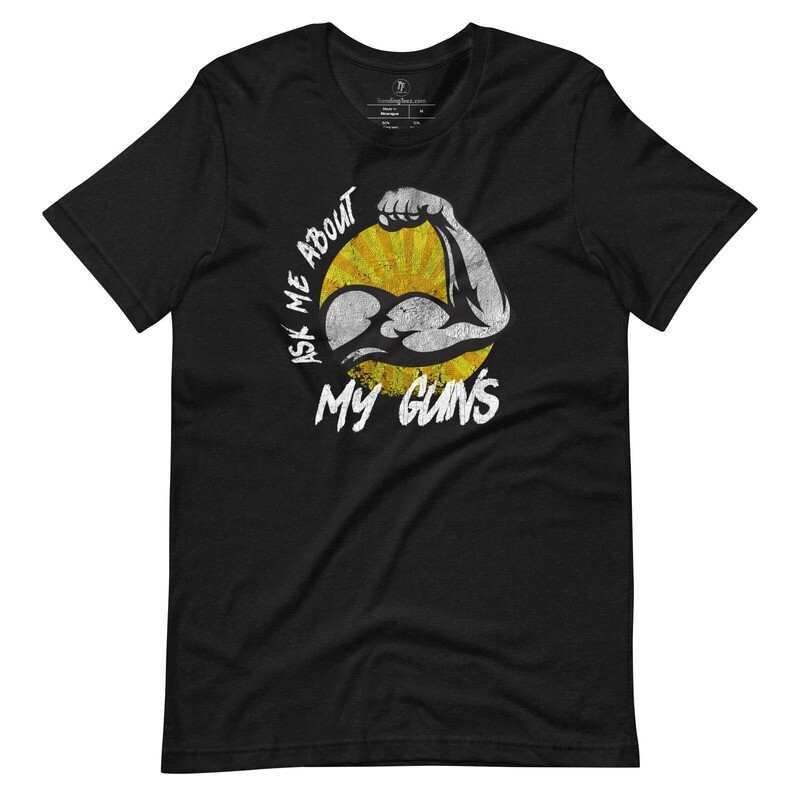 Ask Me About My Guns Premium t-shirt