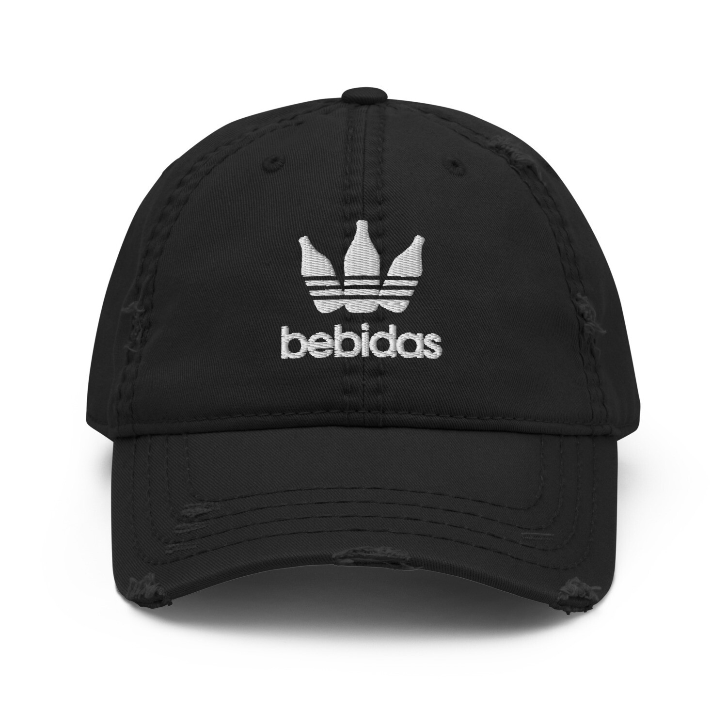 Bebidas Distressed Dad Hat, Color: Black
