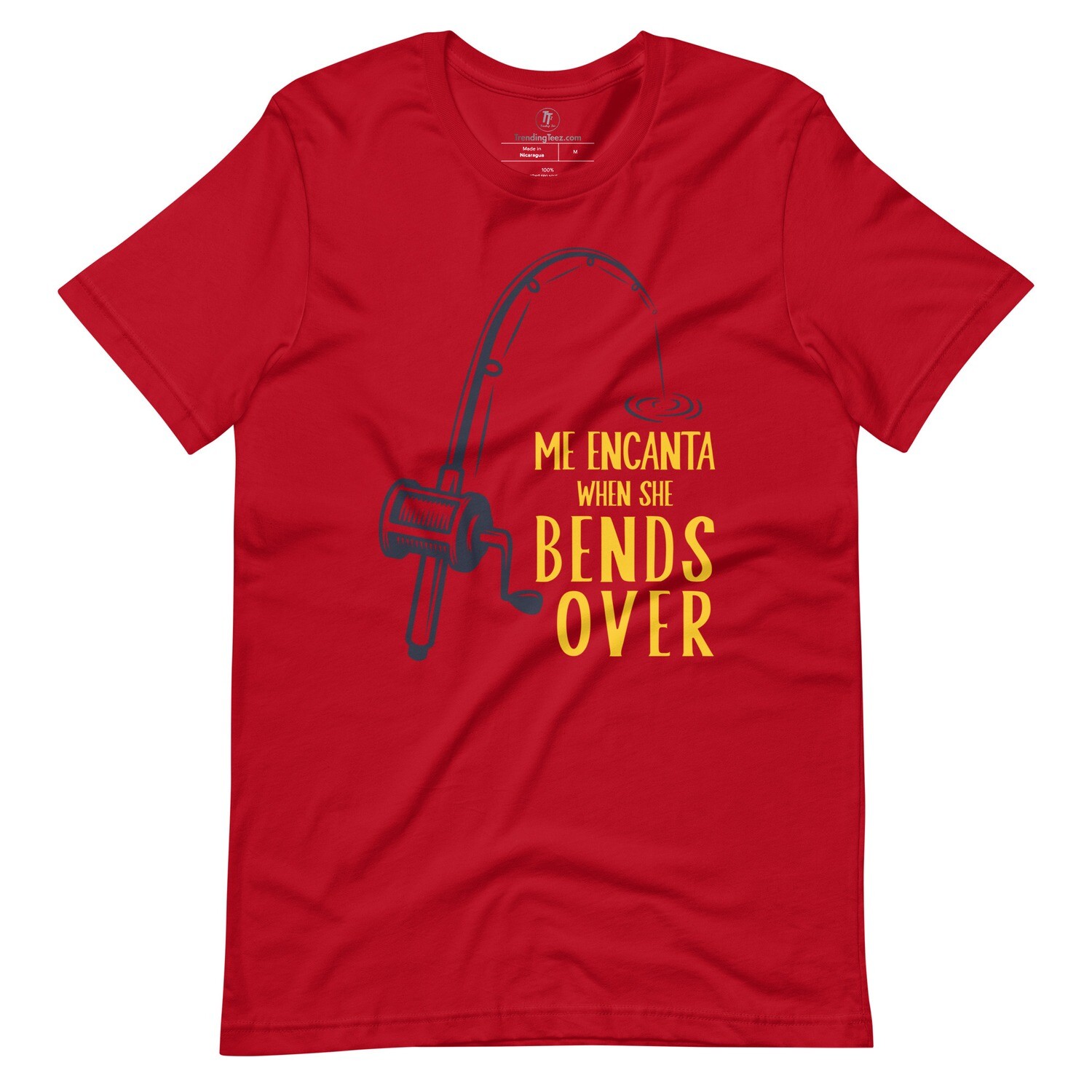Me Encanta When She Bends Over T-shirt, Color: Red, Size: XS