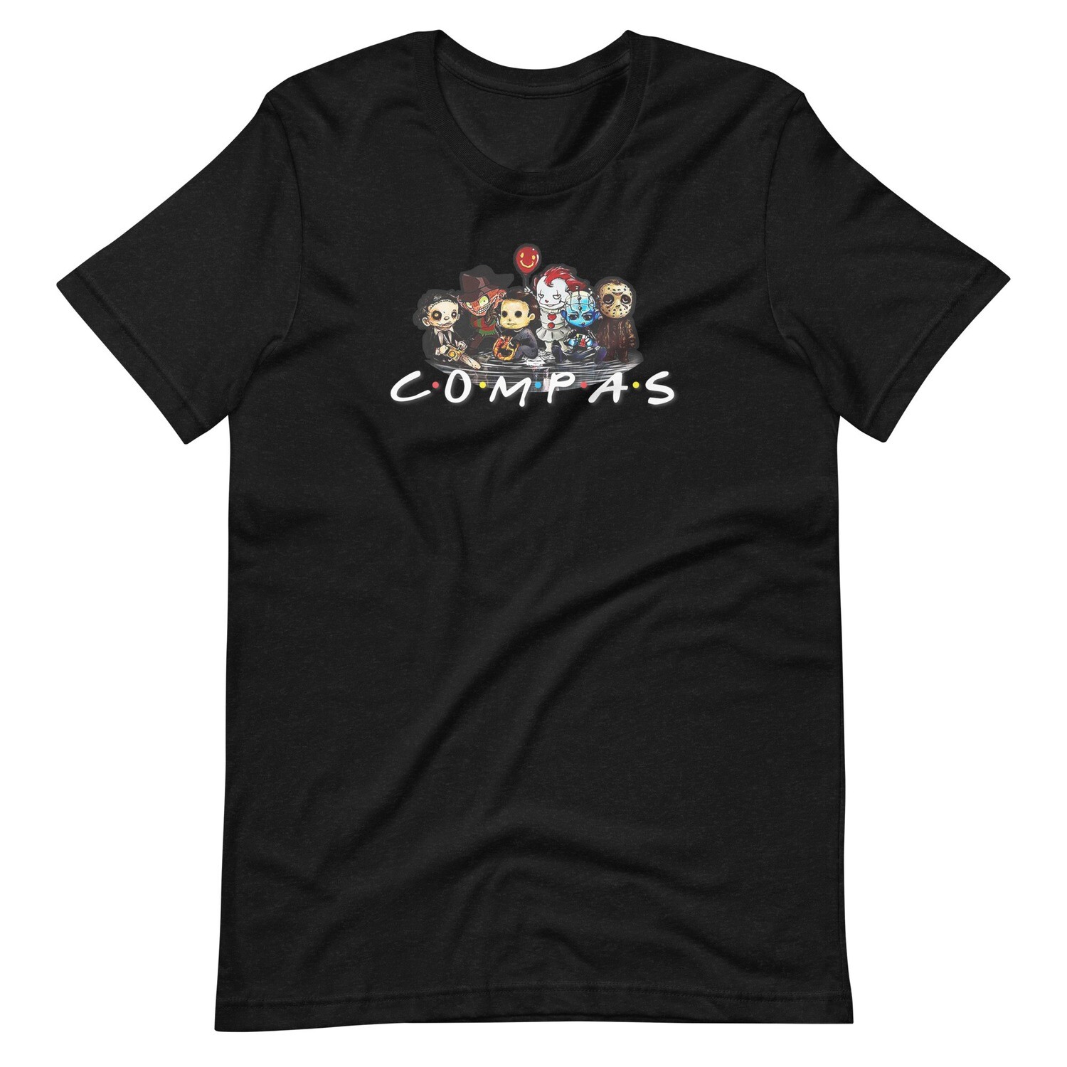 COMPAS Killers Premium Unisex t-shirt, Color: Black Heather, Size: M