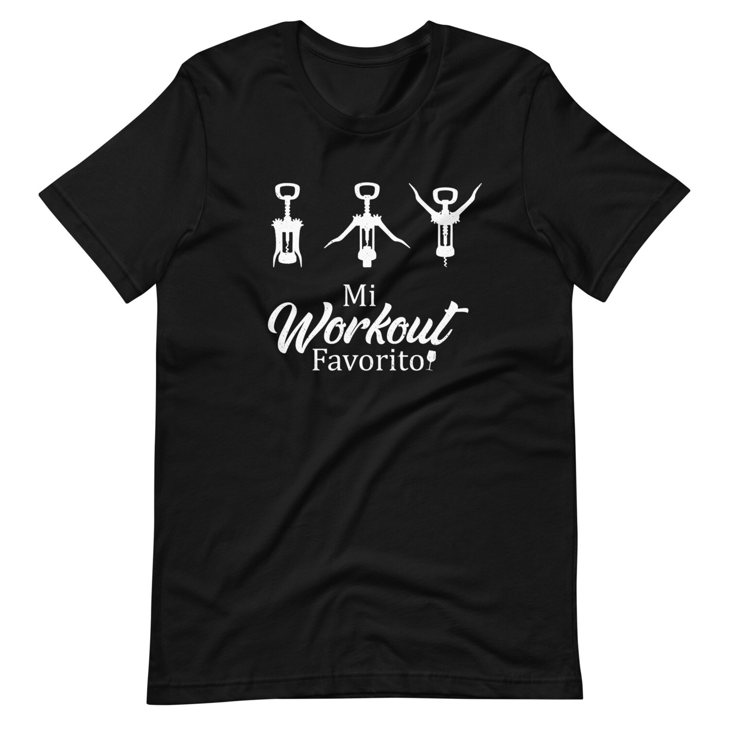 Mi Workout Favorito Unisex t-shirt, Color: Black, Size: M