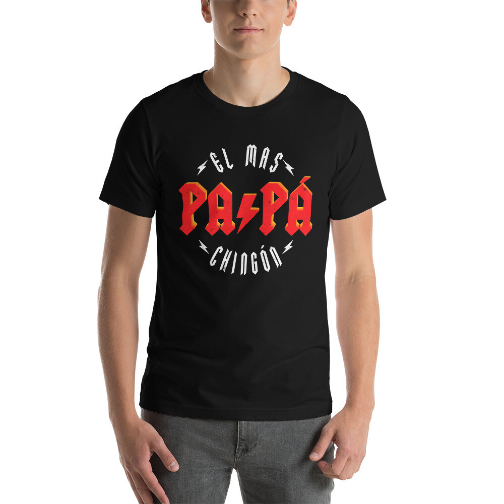 Papa El Mas Chingon Premium T-shirt, Color: Black, Size: M