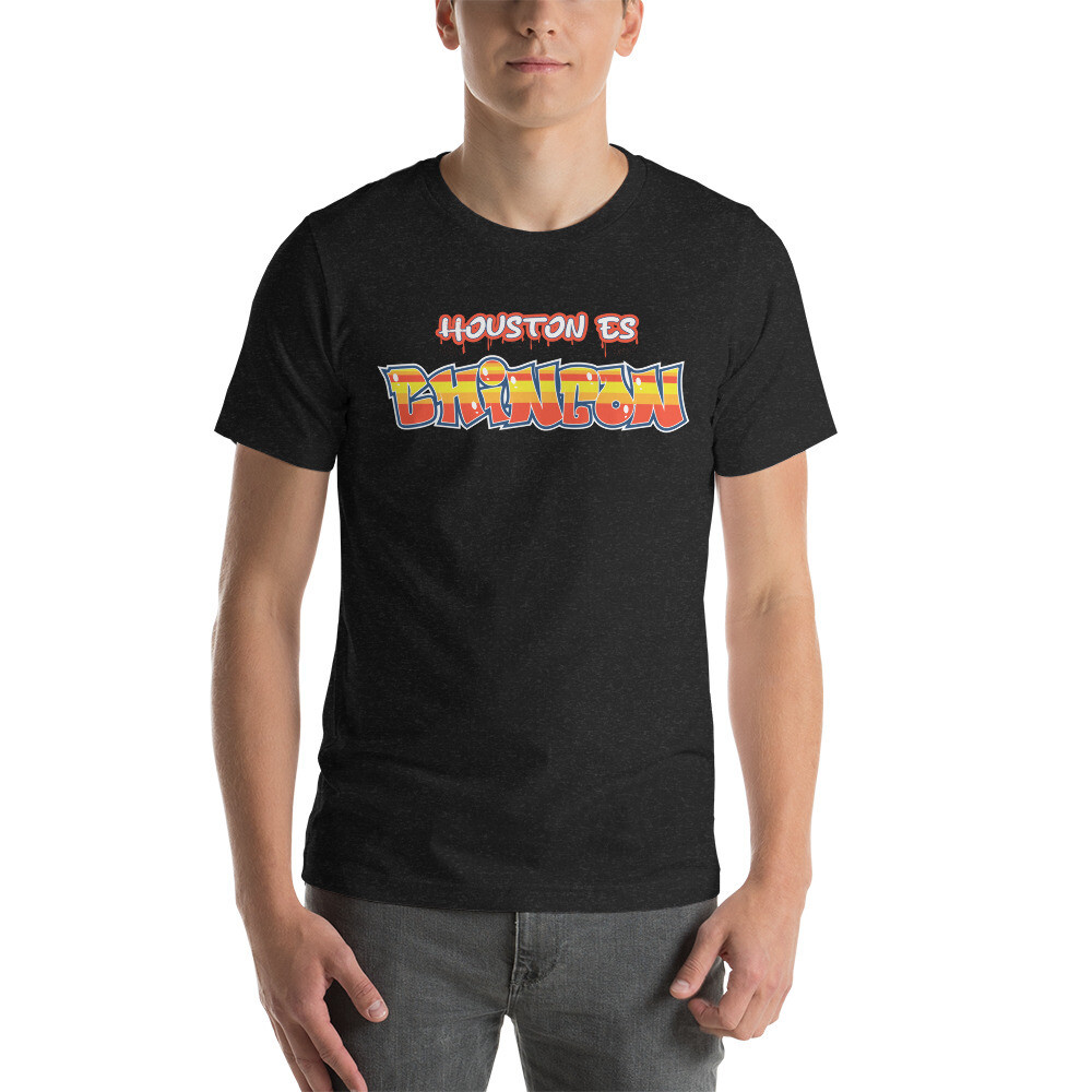 Houston Es Chingon Graffiti, Color: Black Heather, Size: M