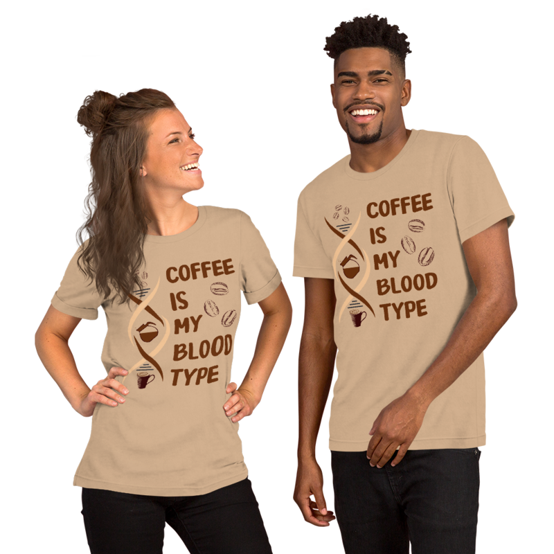 Coffee is my blood type t-shirt