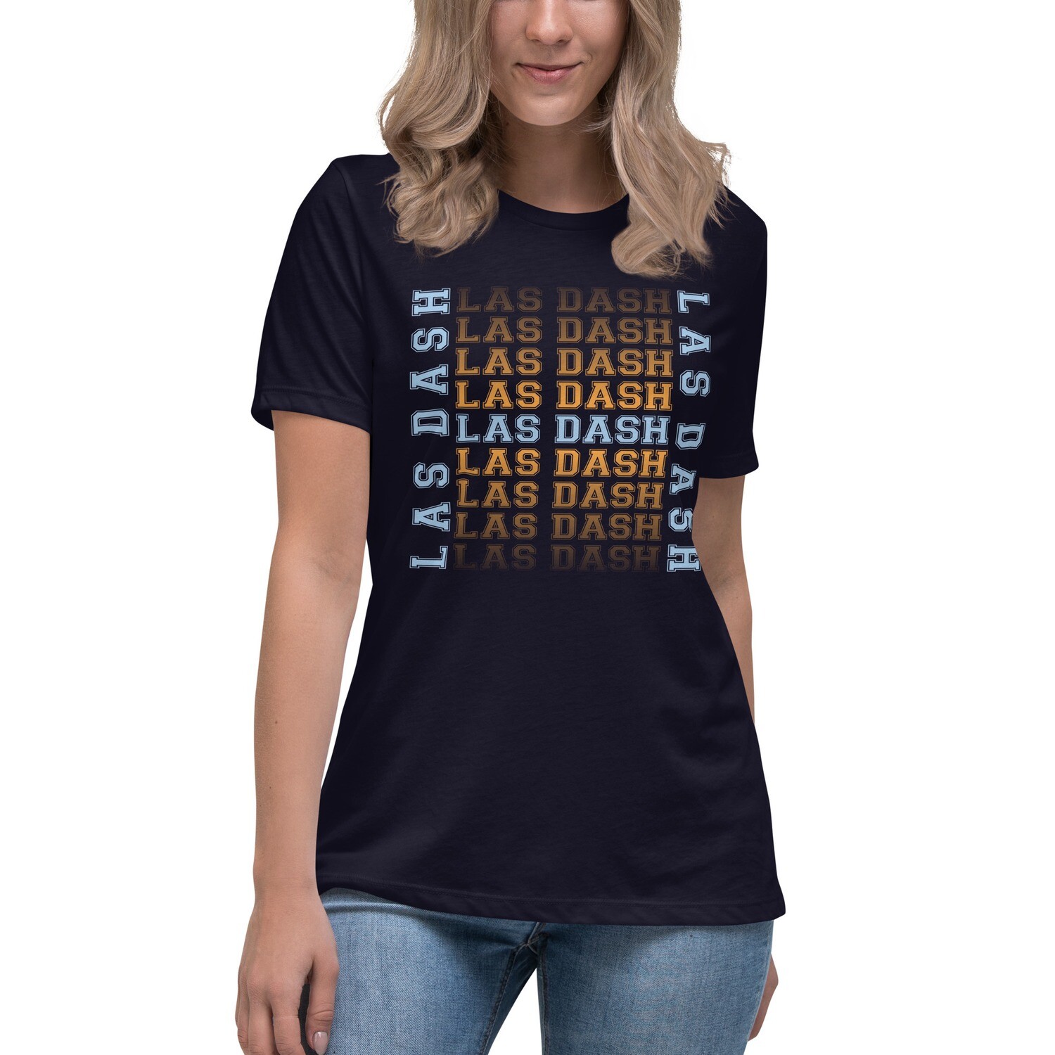 Las Dash Women&#39;s Premium T-Shirt, Color: Navy, Size: S