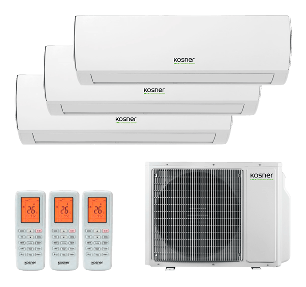 Aire acondicionado 3x1 kosner ksti-M3 24/71 3000+2235+2235 frig R32