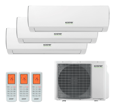Aire acondicionado 3x1 kosner ksti-M3 24/71 3000+2235+2235 frig R32