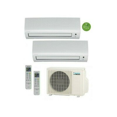 Aire acondicionado 2x1 Daikin 2MXP50M2 2500+2500 frig R32
