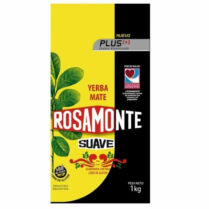 ROSAMONTE SUAVE YERBA MATE - 1kg