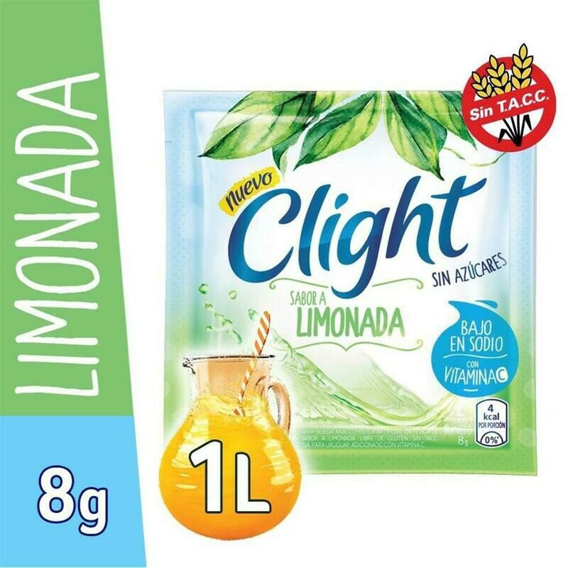 JUGO CLIGHT LIMONADA SOBRE - 8gr/ PACK POR 10U