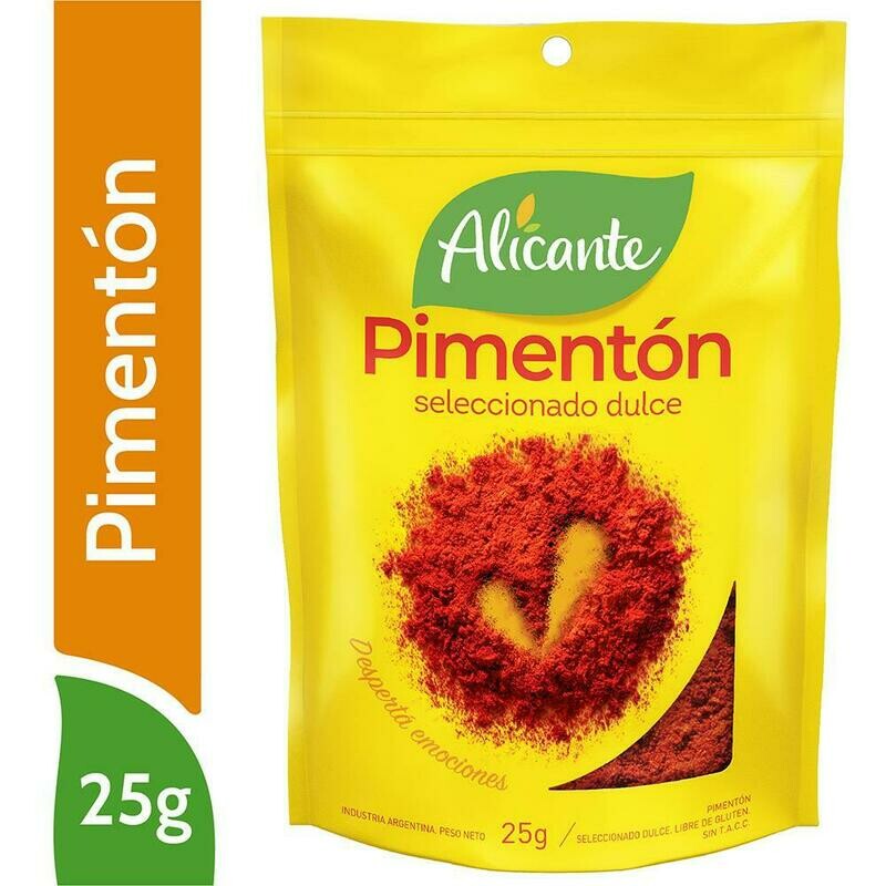 PIMENTON SELECCIONADO DULCE ALICANTE - 25gr/ PACK X 3U