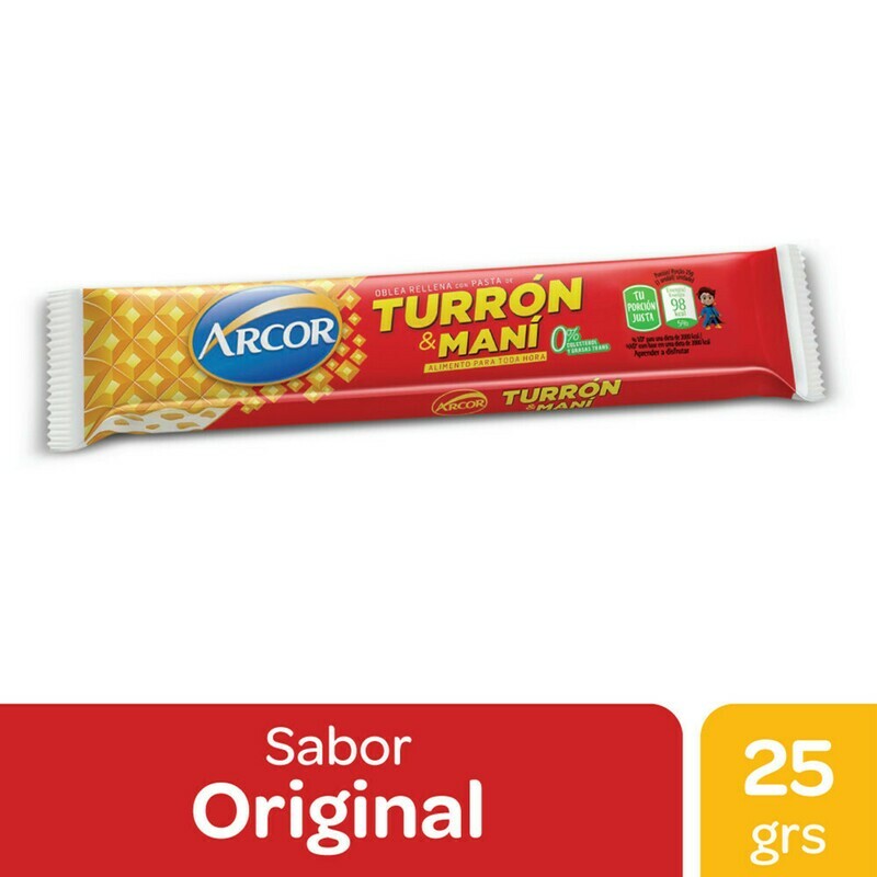 TURRON ARCOR - 25gr/ PACK X 10U