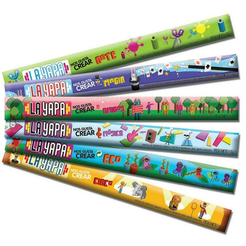 YAPA PASTILLIAS TUTTI FRUTTI - PACK X 6U