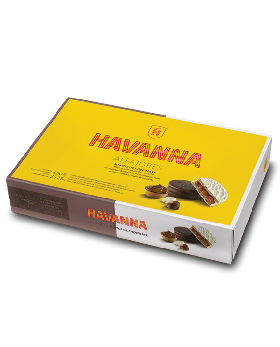 ALFAJOR HAVANNA MIXTOS CHOCOLATE X 12U