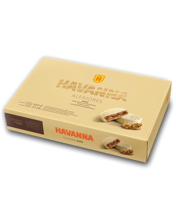 ALFAJOR HAVANNA NUEZ X 12U