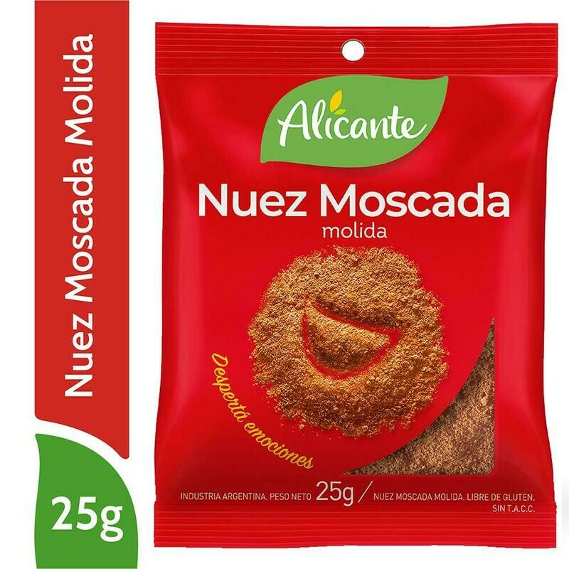 ALICANTE NUEZ MOSCADA - 25gr/ PACK X 3U