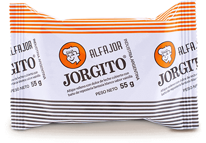 ALFAJOR JORGITO CHOCOLATE BLANCO - PACK X 6U