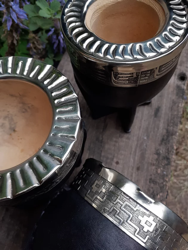 MATE IMPERIAL CUERO Y ALPACA