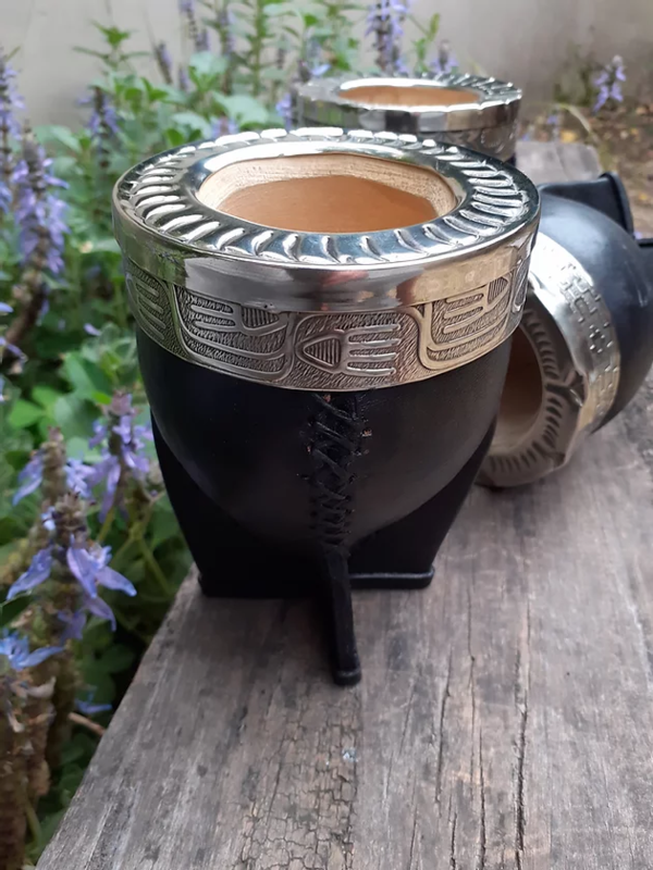 MATE IMPERIAL CUERO Y ALPACA