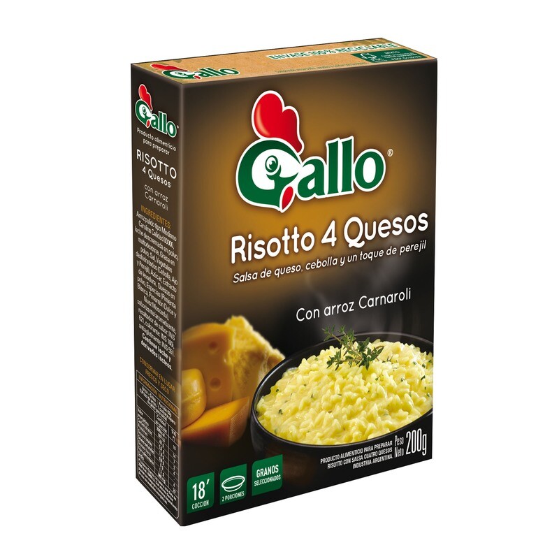 RISOTTO GALLO SABOR 4 QUESOS