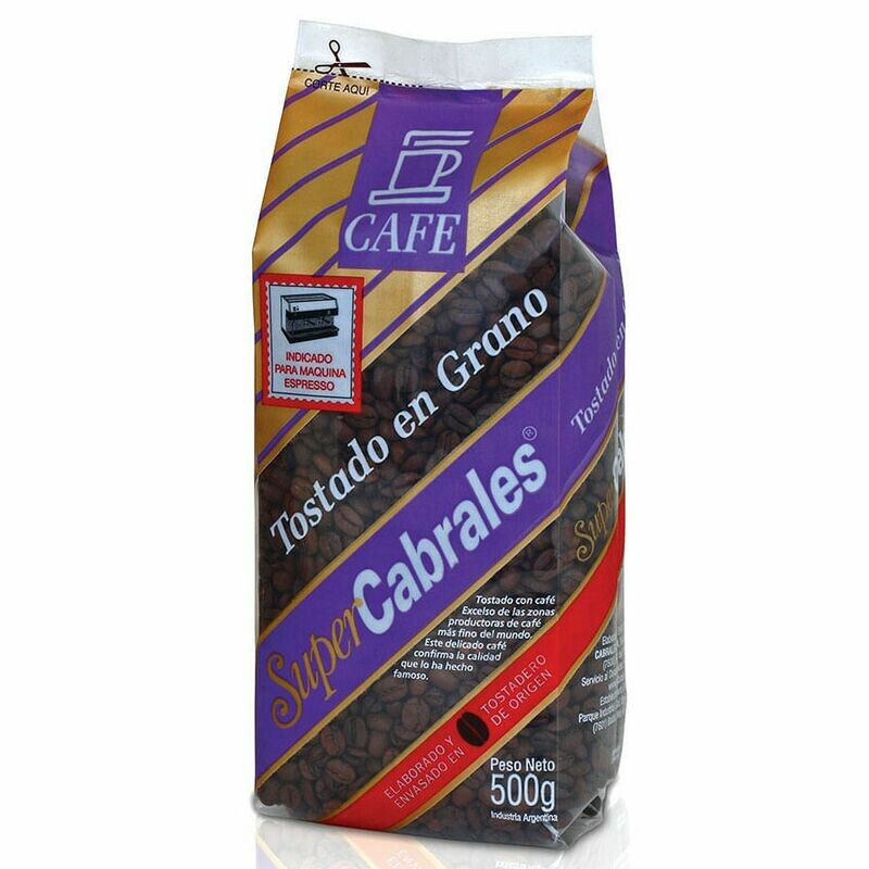 CAFÉ EN GRANO TOSTADO CABRALES 500 GR