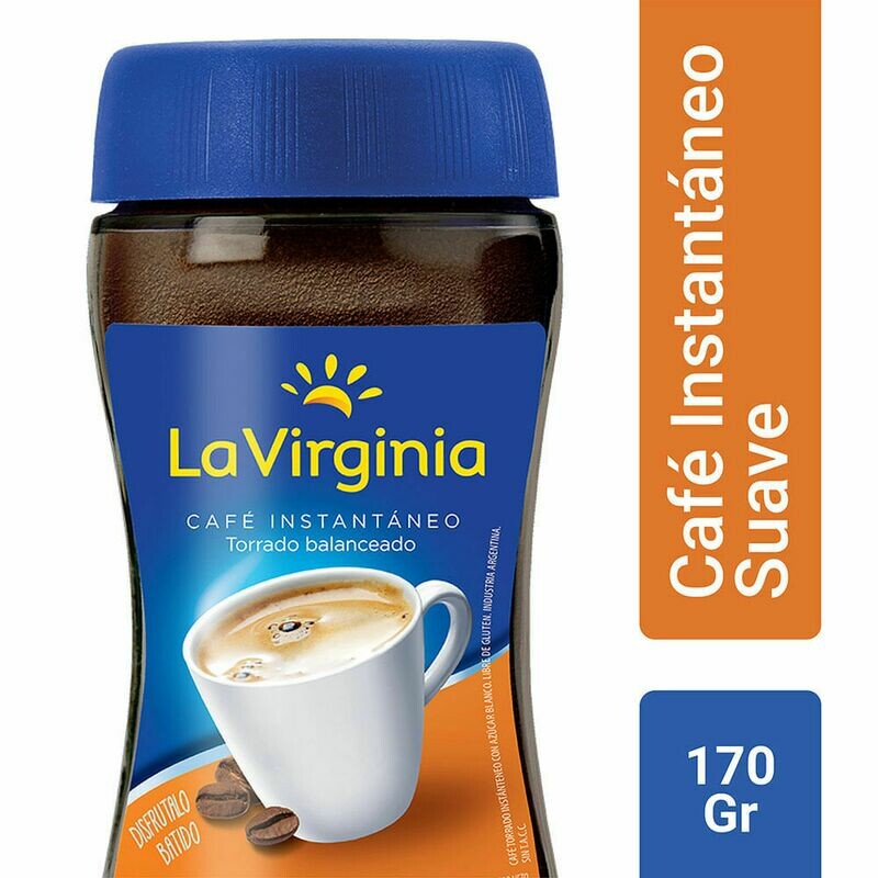 CAFÉ INSTANTÁNEO LA VIRGINIA SUAVE 170 GR