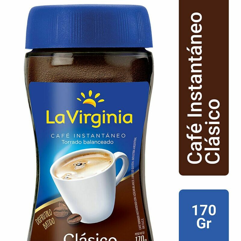 CAFÉ INSTANTÁNEO LA VIRGINIA CLÁSICO 170 GR
