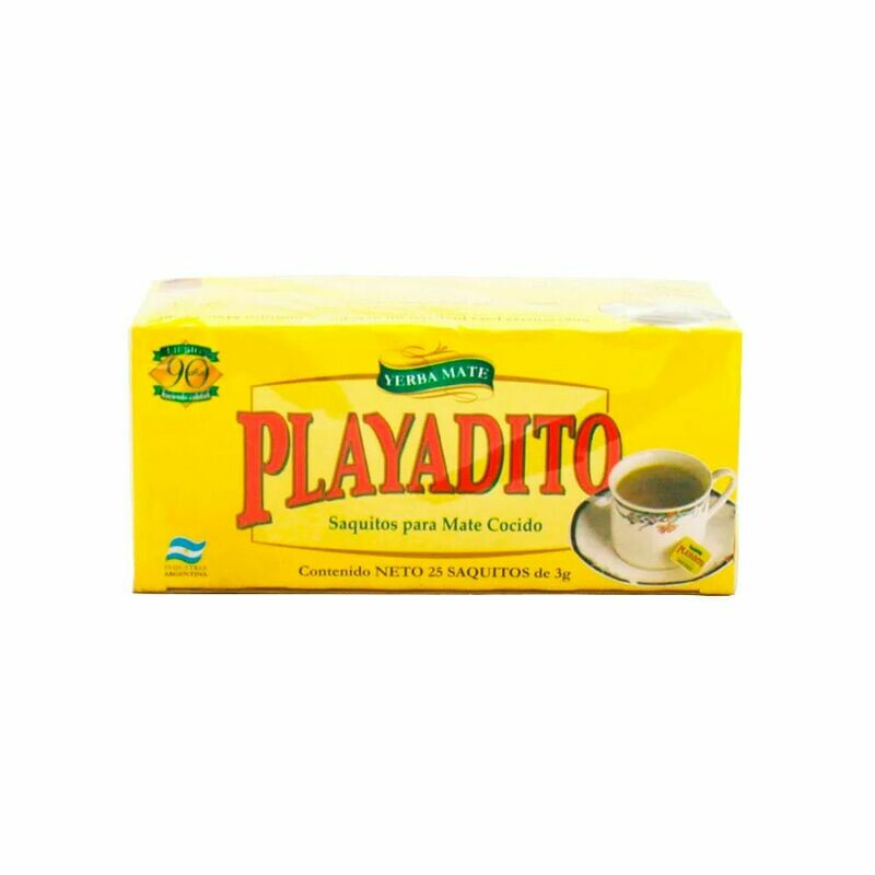 MATE COCIDO PLAYADITO 25 UNIDADES - 75 GR