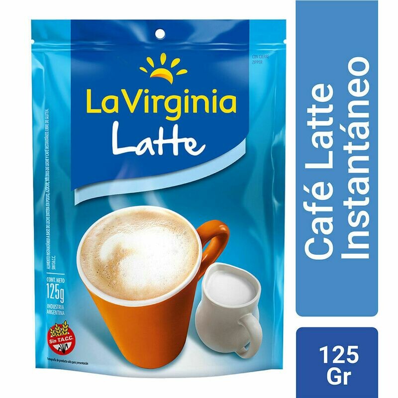 CAFÉ LATTE INSTANTANEO DOYPACK LA VIRGINIA 125 GR