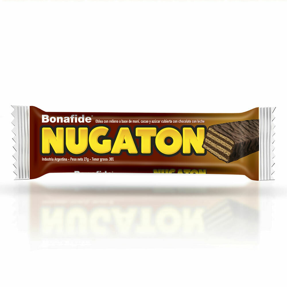 NUGATON BONAFIDE CHOCOLATE CON LECHE PACK X 6 UNIDADES