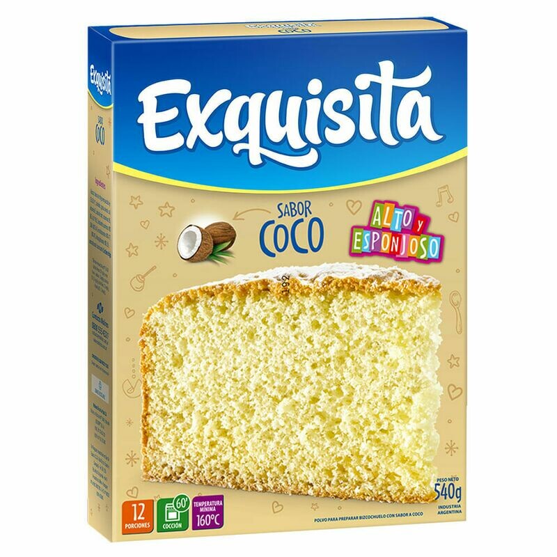 BIZCOCHUELO COCO EXQUISITA 540 GR