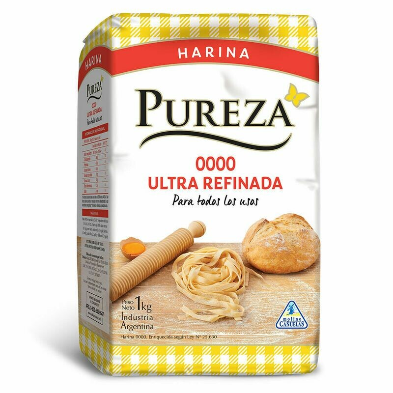 HARINA 0000 ULTRA REFINADA PUREZA 1 KG