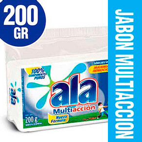 JABÓN EN PAN ALA MULTIACCIÓN 200 GR PACK X 2 UNIDADES