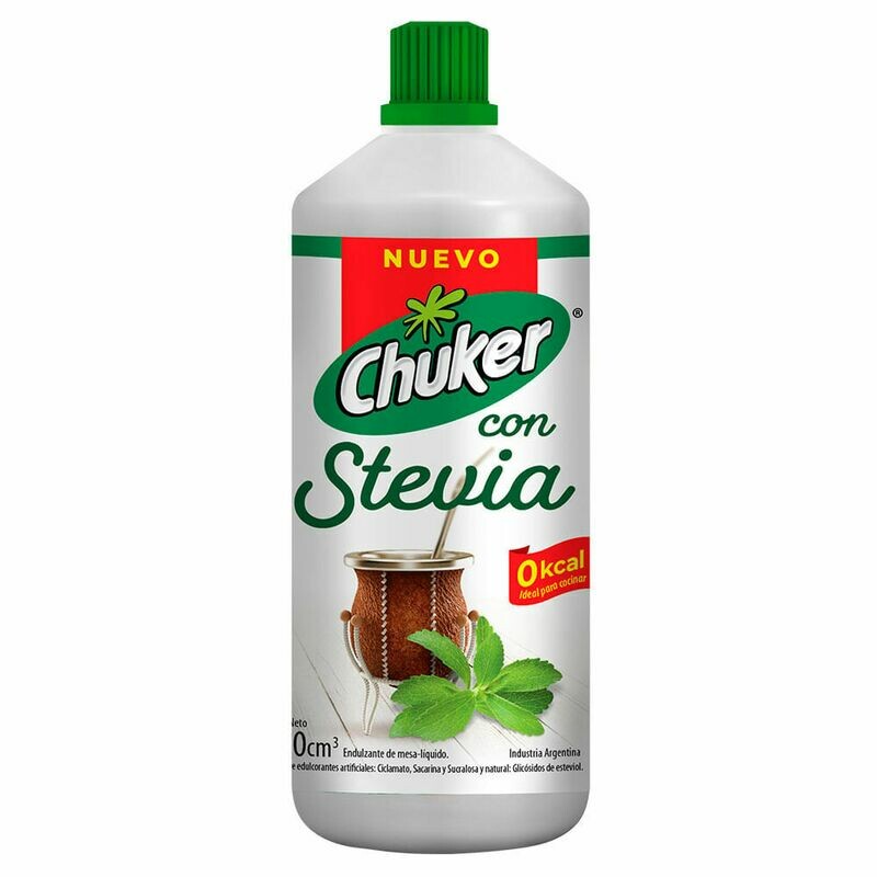 EDULCORANTE STEVIA CHUCKER LÍQUIDO 250 CC