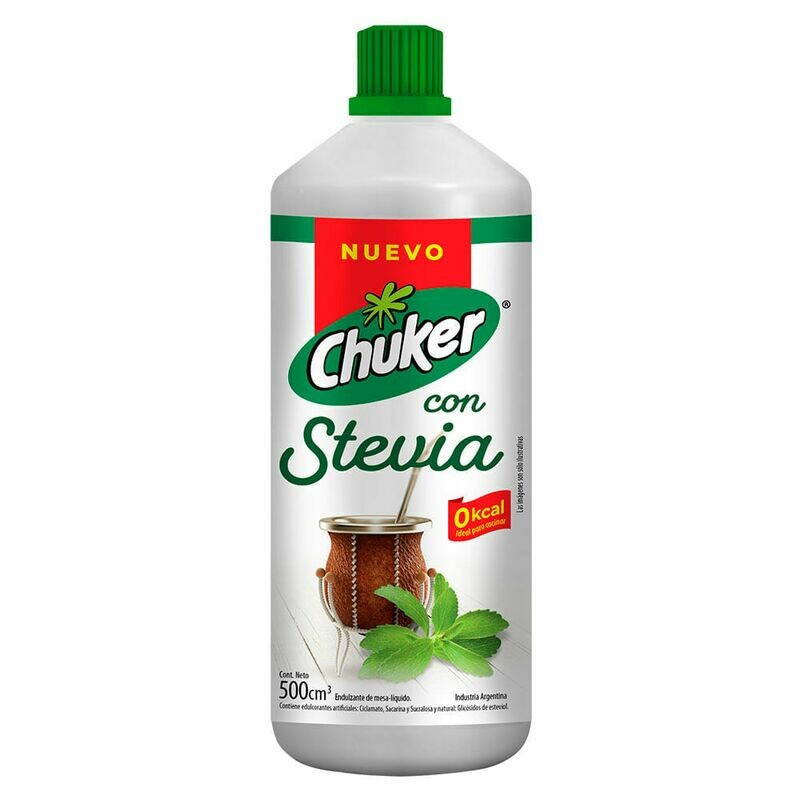 EDULCORANTE STEVIA CHUCKER LÍQUIDO 400 CC