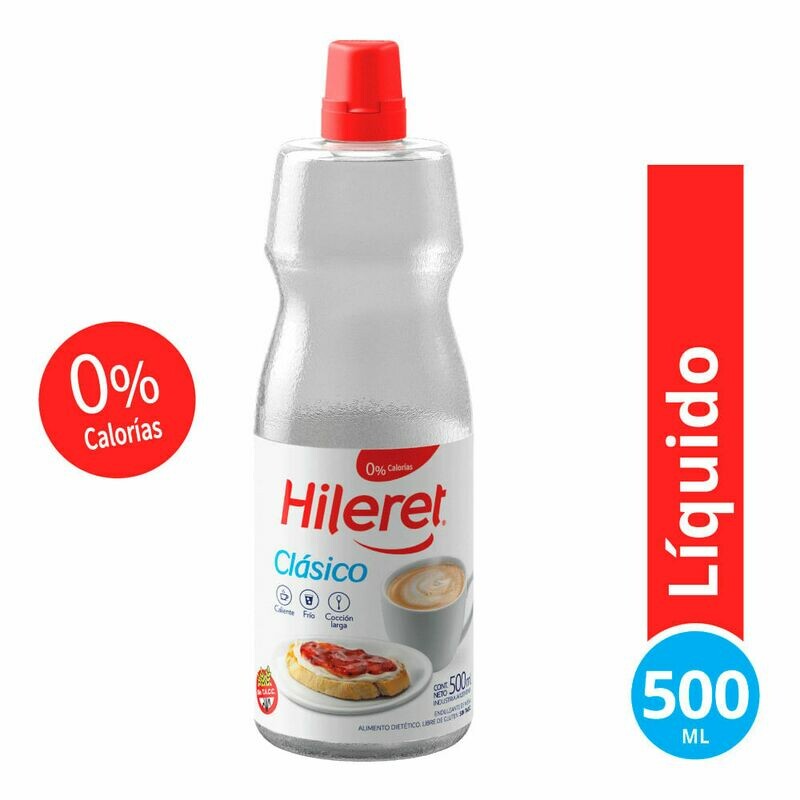EDULCORANTE 1 A 10 HILERET LÍQUIDO 500 CC