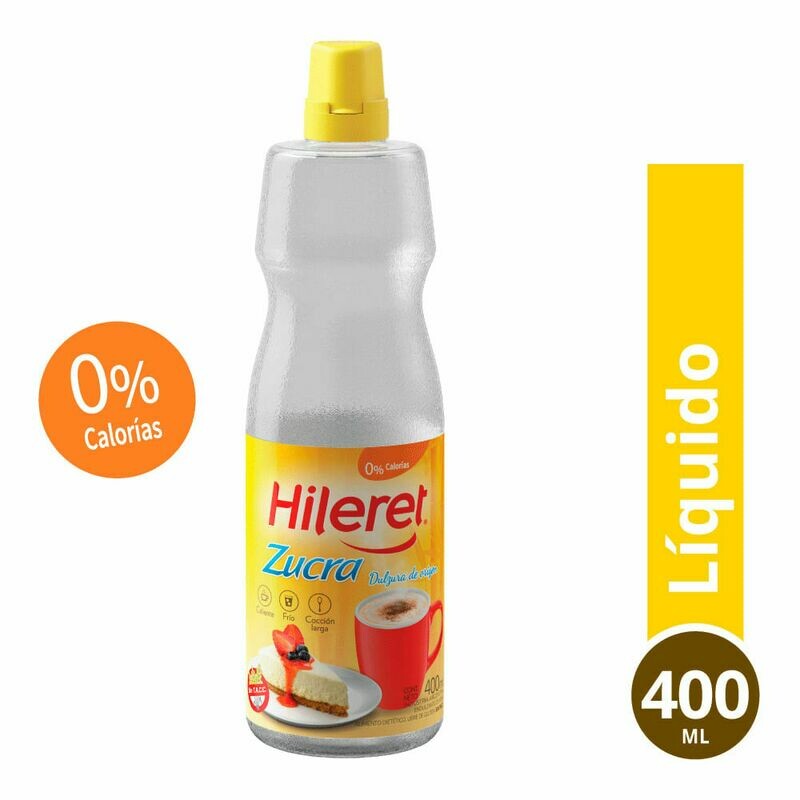 EDULCORANTE HILERET ZUCRA LÍQUIDO 400 CC
