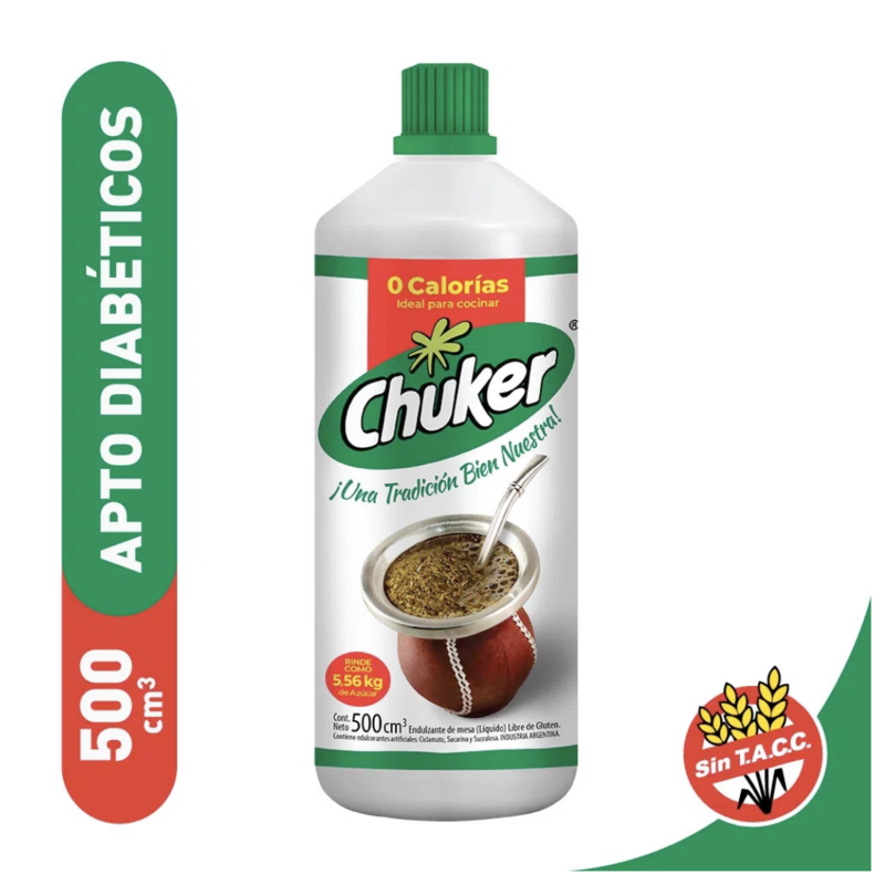 EDULCORANTE CHUCKER LÍQUIDO 400 CC