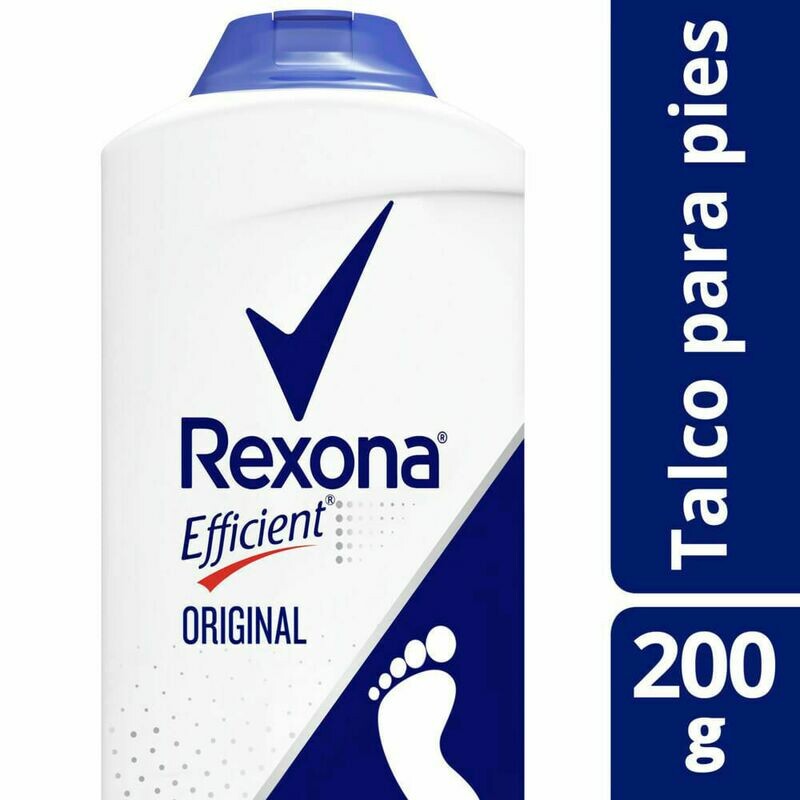 EFFICIENT ORIGINAL DESODORANTE EN TALCO PARA PIES REXONA 200 GR