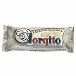 ALFAJORCITOS JORGITO MINI CON DULCE DE LECHE Y COBERTURA DE CHOCOLATE BLANCO X 6U
