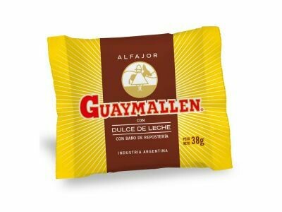 ALFAJOR GUAYMALLEN CHOCOLATE 38 GR - PACK X 6