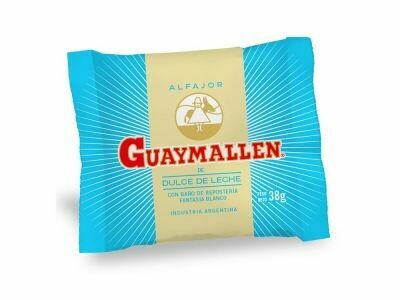 ALFAJOR GUAYMALLEN DULCE DE LECHE 38 GR - PACK X 6U