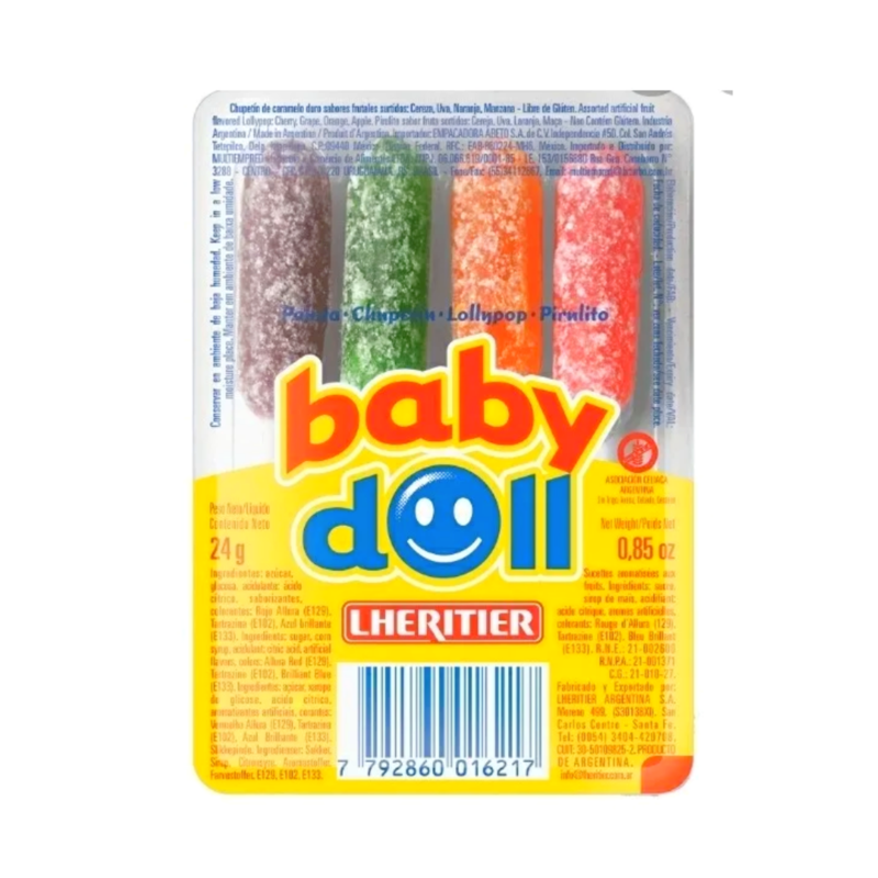 CHUPETINES BABY DOLL 4U - BOX X 18U