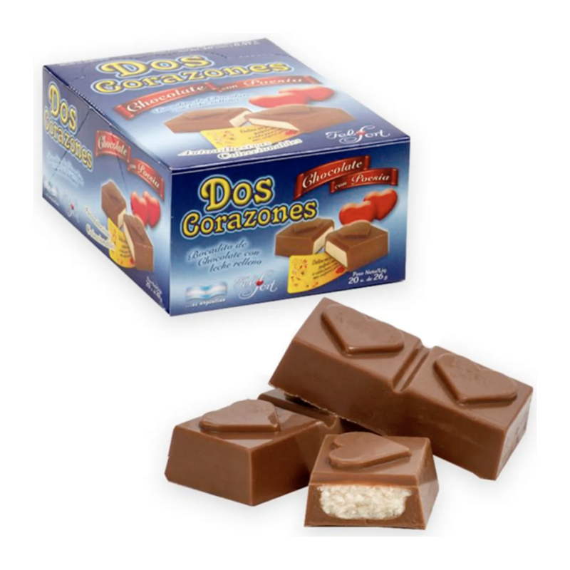 DOS CORAZONES FELFORT 26 GR - BOX X 20U