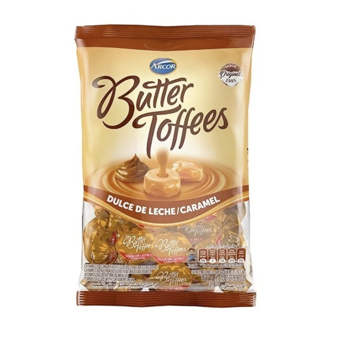 BUTTER TOFFEES CARAMELOS DULCE DE LECHE 822 GR