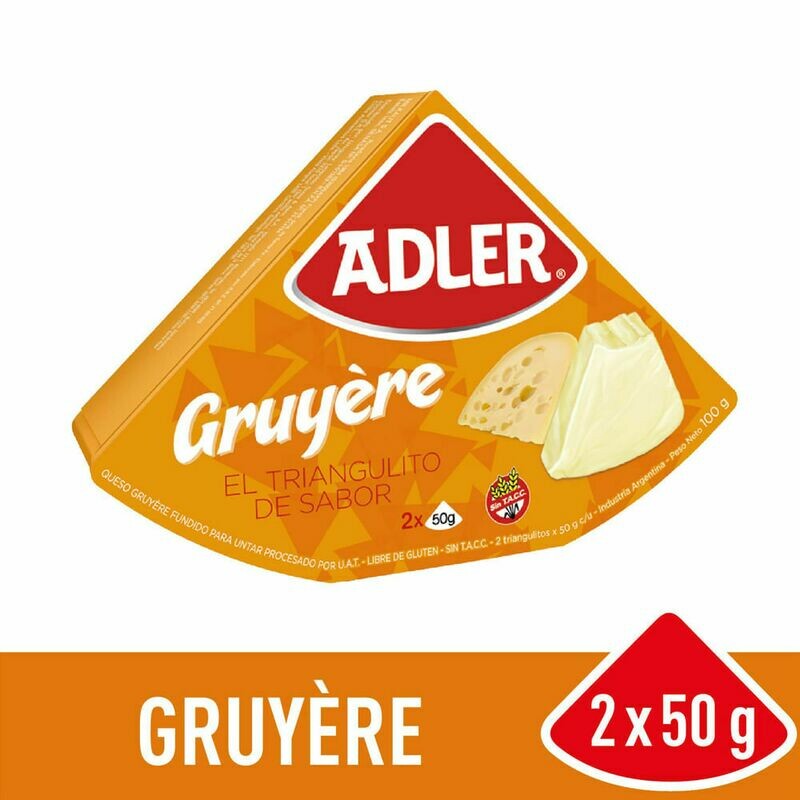 QUESO ADLER GRUYÉRE 2 X 50 GR