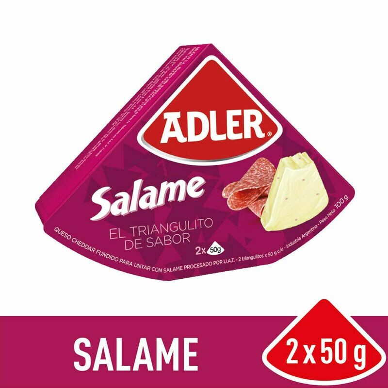 QUESO ADLER SALAME 2 X 50 GR