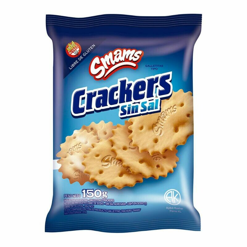 CRACKERS SIN SAL SMAMS - SIN TACC 150 GR