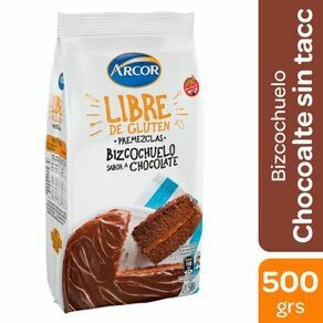 BIZCOCHUELO CHOCOLATE ARCOR SIN TACC 500 GR SIN TACC